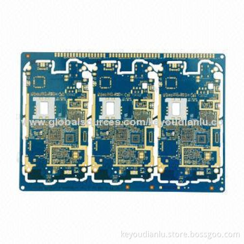 RoHS/UL Mark 8 Layers Controlled Impedance Security DVS PCB, Made of FR4 Major Material